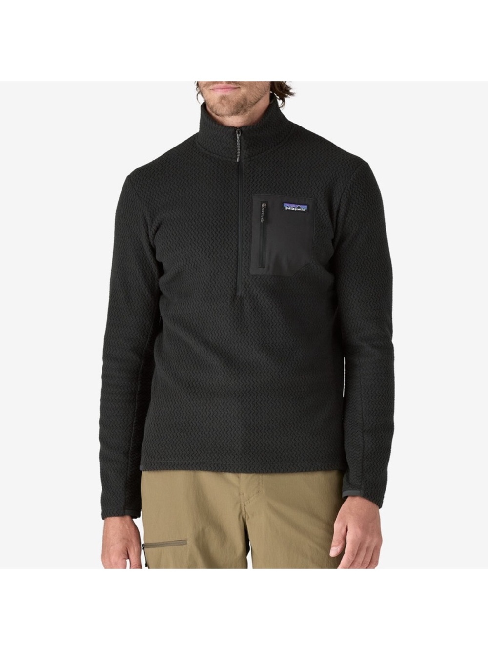 Patagonia R1 Air Zip Neck Pullover Mens Size Small Black